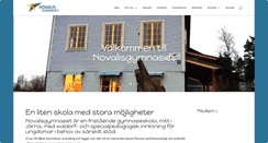 Desktop Screenshot of novalisgymnasiet.se