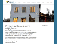 Tablet Screenshot of novalisgymnasiet.se
